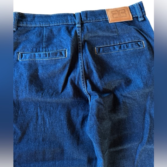 NWT Robert Rodriguez Dark Wash Trouser Jeans | High Rise Wide Leg | Size 8 (29) - Picture 4 of 6